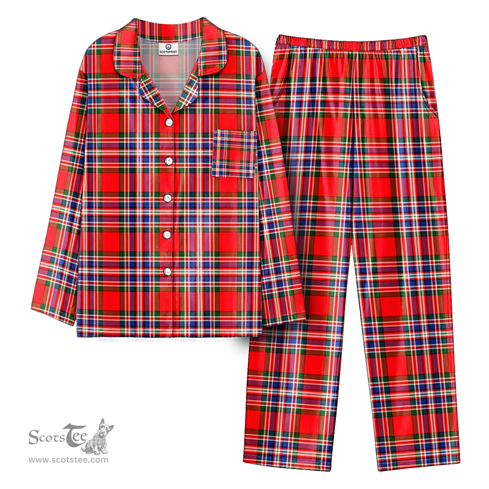 Scottish McFarlane Modern Tartan Pajama Set - Tartan Plaid Pajamas Scottish Plaid Tartan Plaid - ScotsTee - scotstee.com