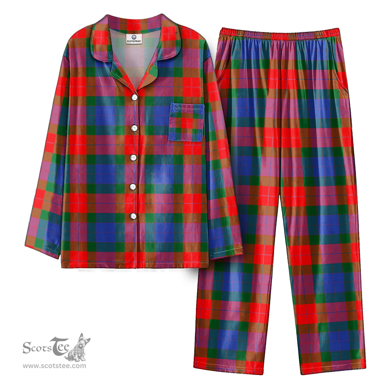 Scottish Mar Tartan Pajama Set - Tartan Plaid Pajamas Scottish Plaid Tartan Plaid - ScotsTee - scotstee.com