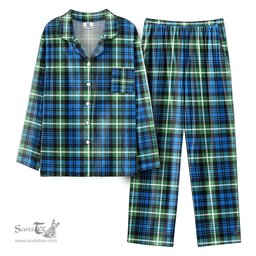 Scottish Lamont Ancient Tartan Pajama Set - Tartan Plaid Pajamas Scottish Plaid Tartan Plaid - ScotsTee - scotstee.com