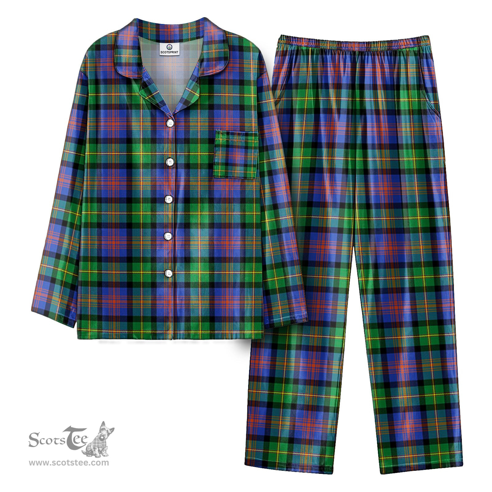 Scottish Logan Ancient Tartan Pajama Set - Tartan Plaid Pajamas Scottish Plaid Tartan Plaid - ScotsTee - scotstee.com