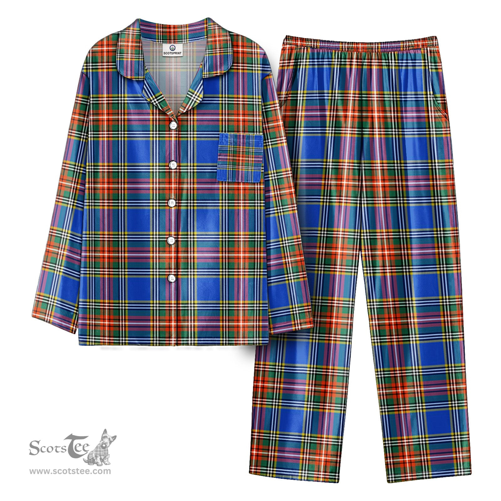 Scottish McBeth Ancient Tartan Pajama Set - Tartan Plaid Pajamas Scottish Plaid Tartan Plaid - ScotsTee - scotstee.com