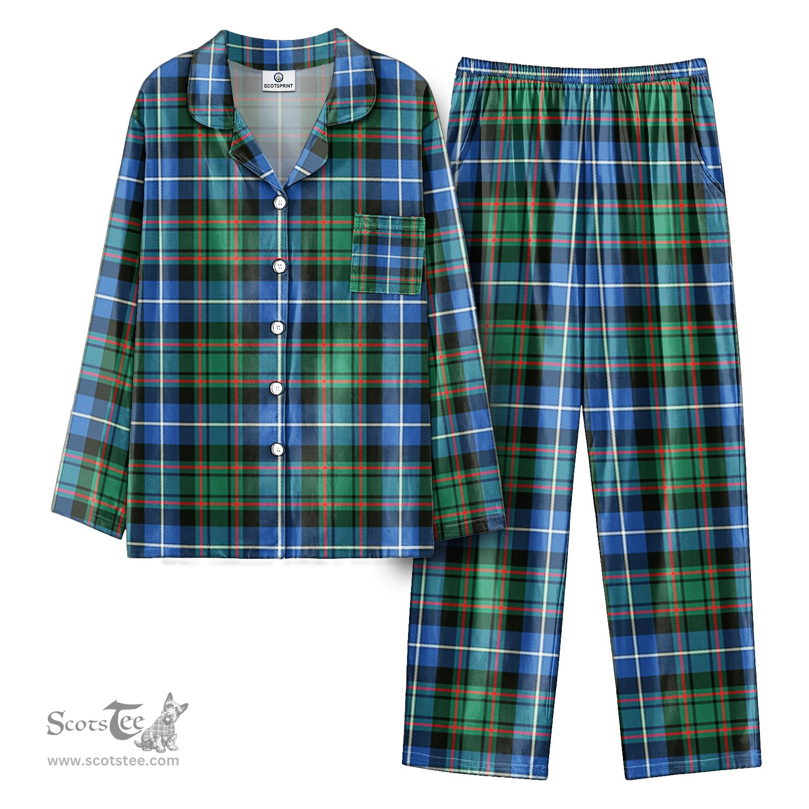 Scottish McRae Hunting Ancient Tartan Pajama Set - Tartan Plaid Pajamas Scottish Plaid Tartan Plaid - ScotsTee - scotstee.com