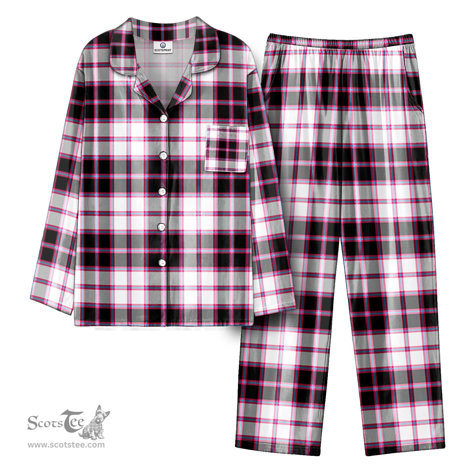 Scottish McPherson Hunting Modern Tartan Pajama Set - Tartan Plaid Pajamas Scottish Plaid Tartan Plaid - ScotsTee - scotstee.com