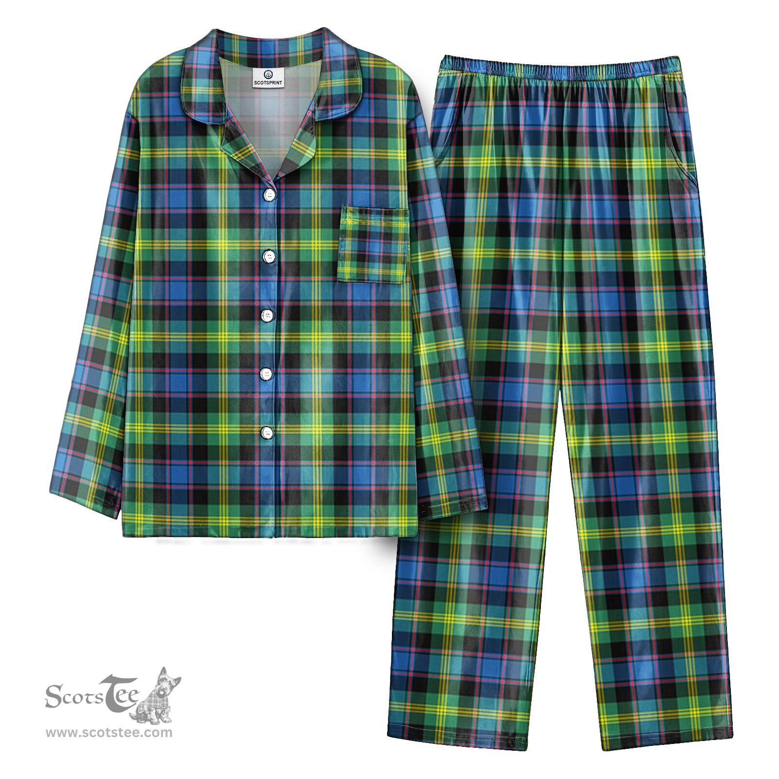 Scottish Watson Ancient Tartan Pajama Set - Tartan Plaid Pajamas Scottish Plaid Tartan Plaid - ScotsTee - scotstee.com