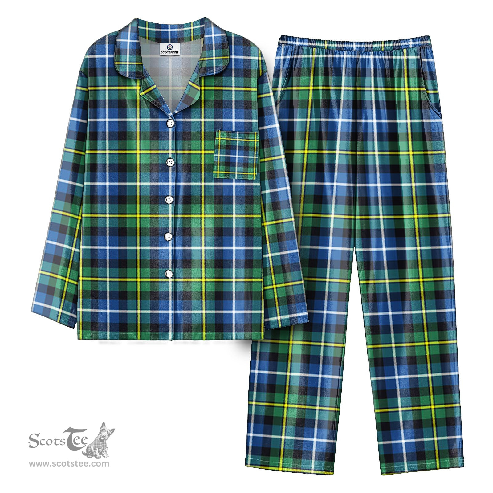Scottish McNeil of Barra Ancient Tartan Pajama Set - Tartan Plaid Pajamas Scottish Plaid Tartan Plaid - ScotsTee - scotstee.com