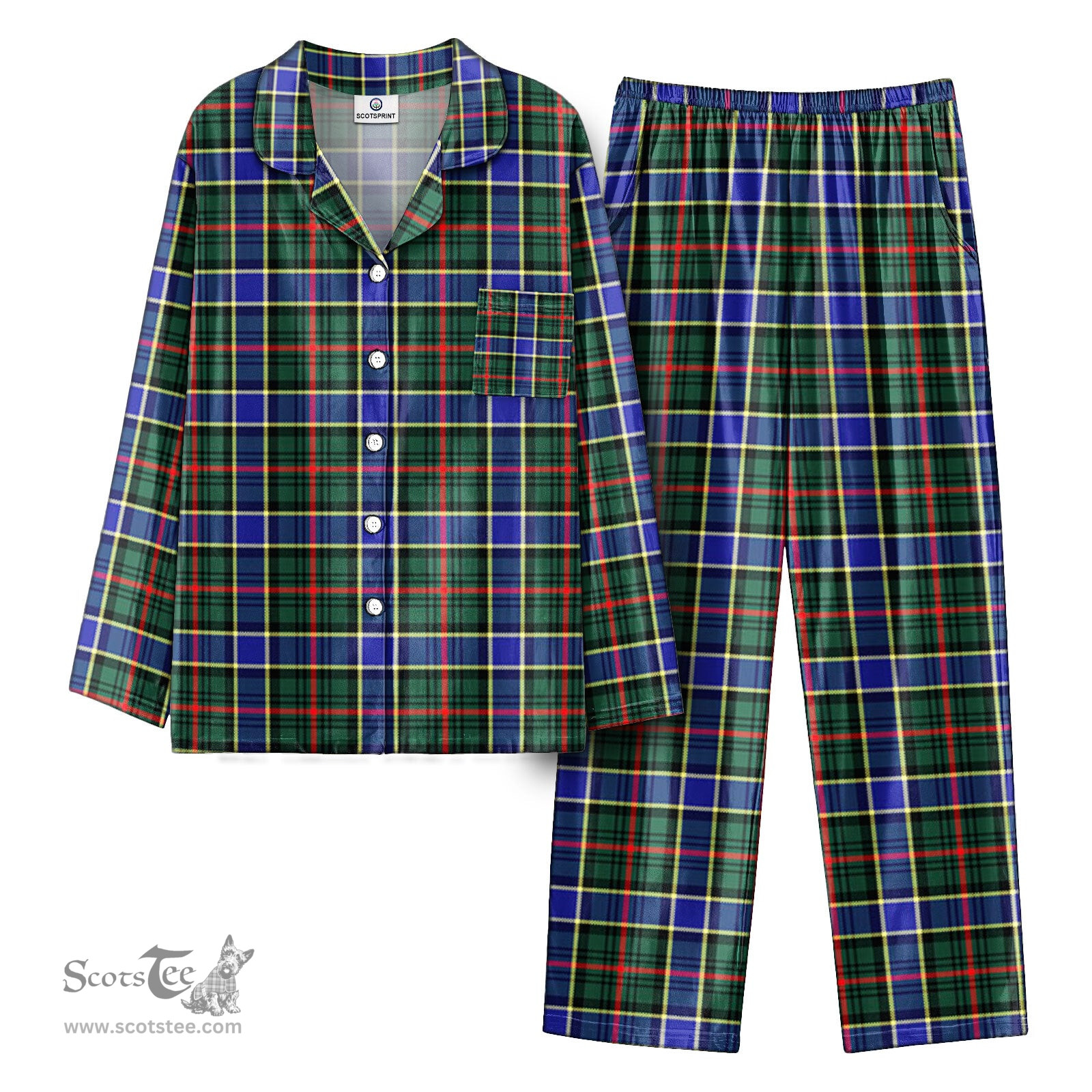 Scottish Ogilvie Hunting Modern Tartan Pajama Set - Tartan Plaid Pajamas Scottish Plaid Tartan Plaid - ScotsTee - scotstee.com
