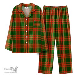 Scottish Menzies Green Modern Tartan Pajama Set - Tartan Plaid Pajamas Scottish Plaid Tartan Plaid - ScotsTee - scotstee.com