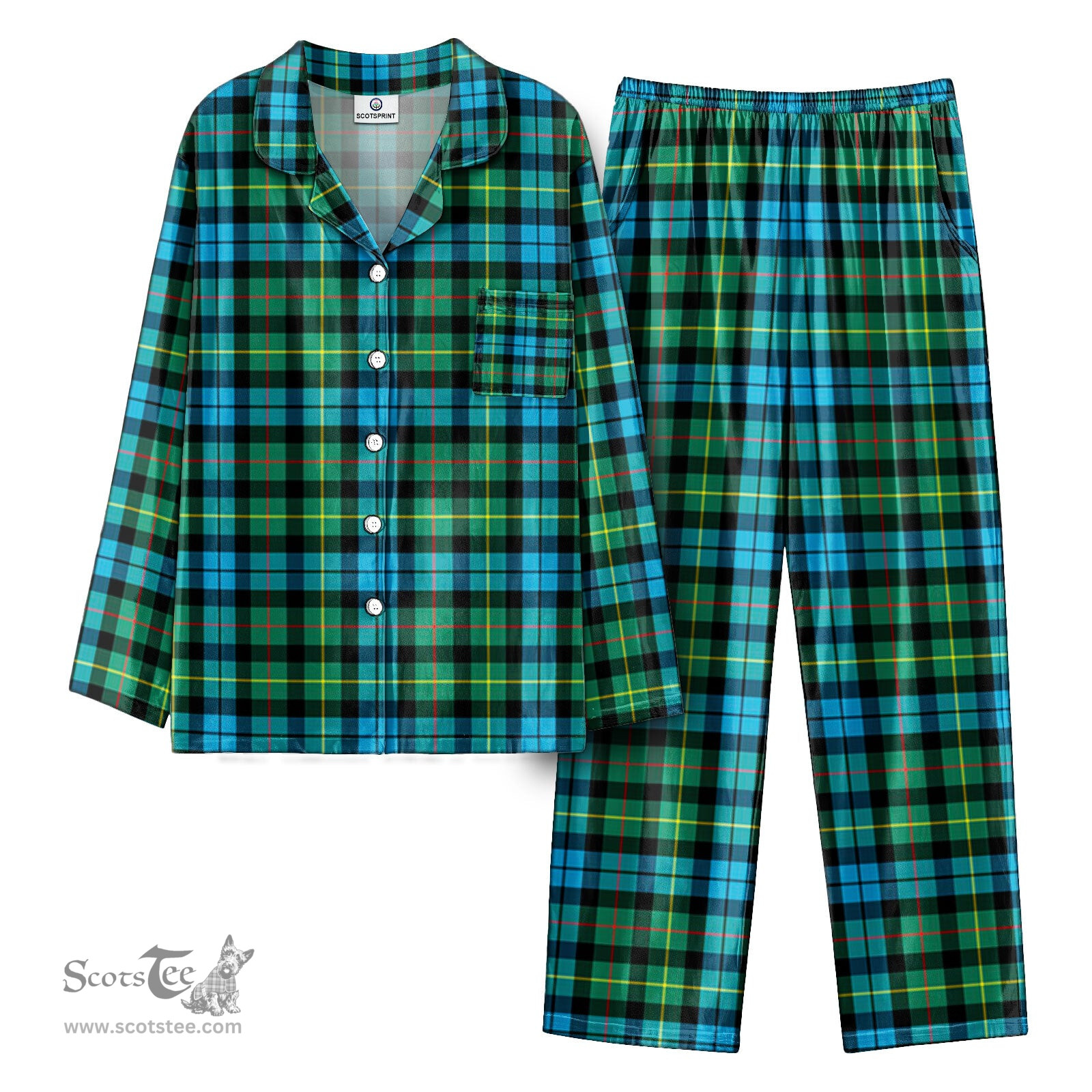 Scottish Rollo Ancient Tartan Pajama Set - Tartan Plaid Pajamas Scottish Plaid Tartan Plaid - ScotsTee - scotstee.com