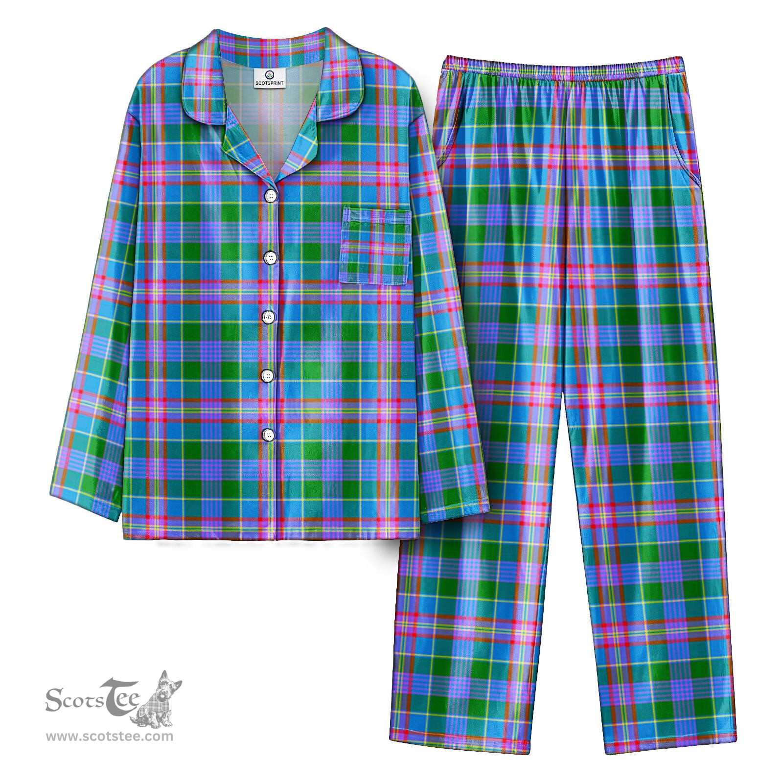 Scottish Pitcairn Hunting Tartan Pajama Set - Tartan Plaid Pajamas Scottish Plaid Tartan Plaid - ScotsTee - scotstee.com