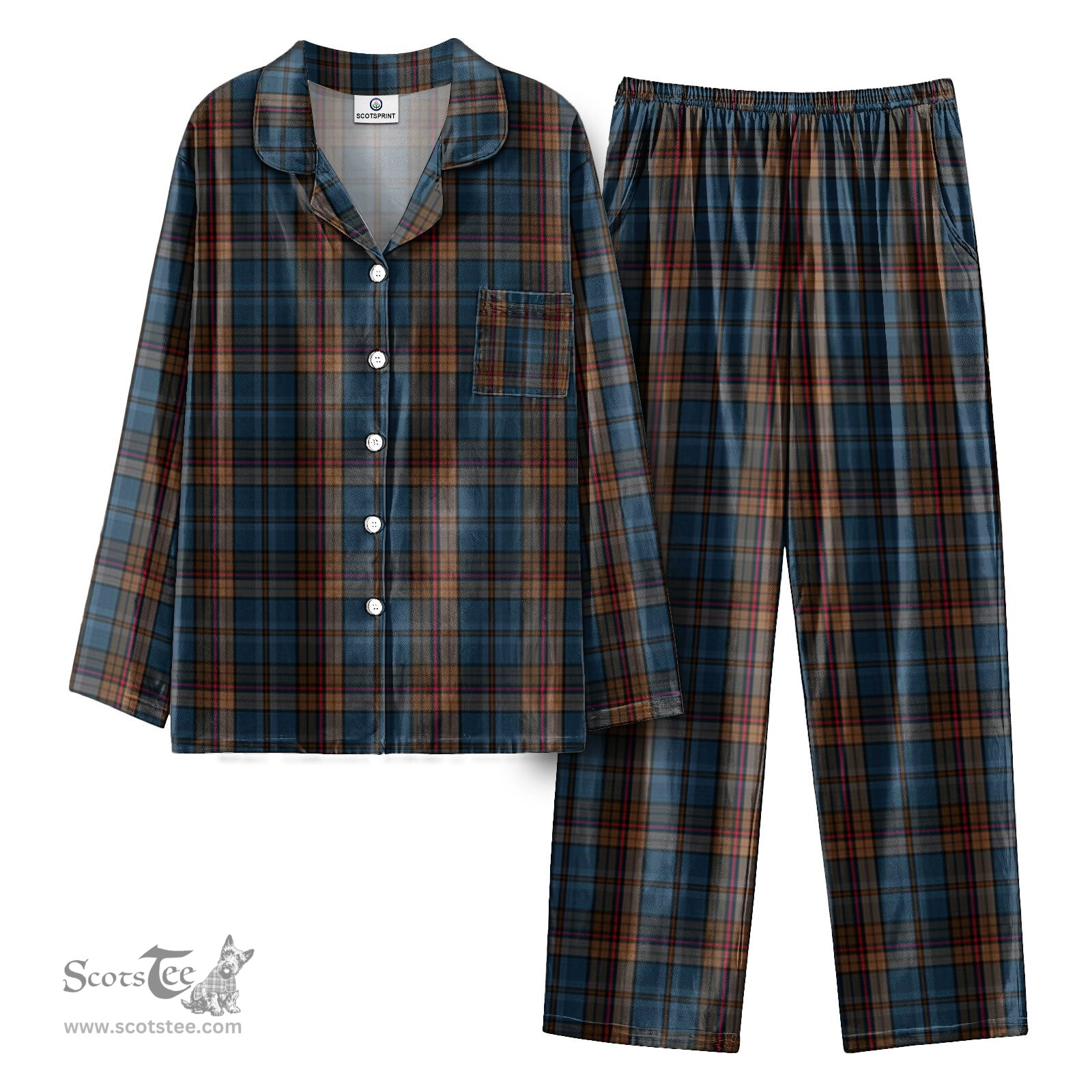 Scottish Renton Tartan Pajama Set - Tartan Plaid Pajamas Scottish Plaid Tartan Plaid - ScotsTee - scotstee.com