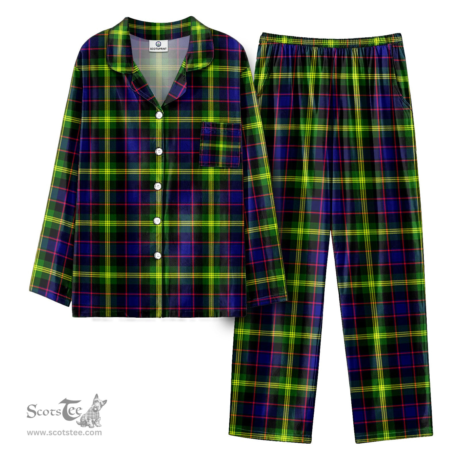 Scottish Watson Modern Tartan Pajama Set - Tartan Plaid Pajamas Scottish Plaid Tartan Plaid - ScotsTee - scotstee.com