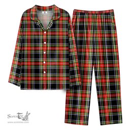 Scottish Stewart Black Tartan Pajama Set - Tartan Plaid Pajamas Scottish Plaid Tartan Plaid - ScotsTee - scotstee.com