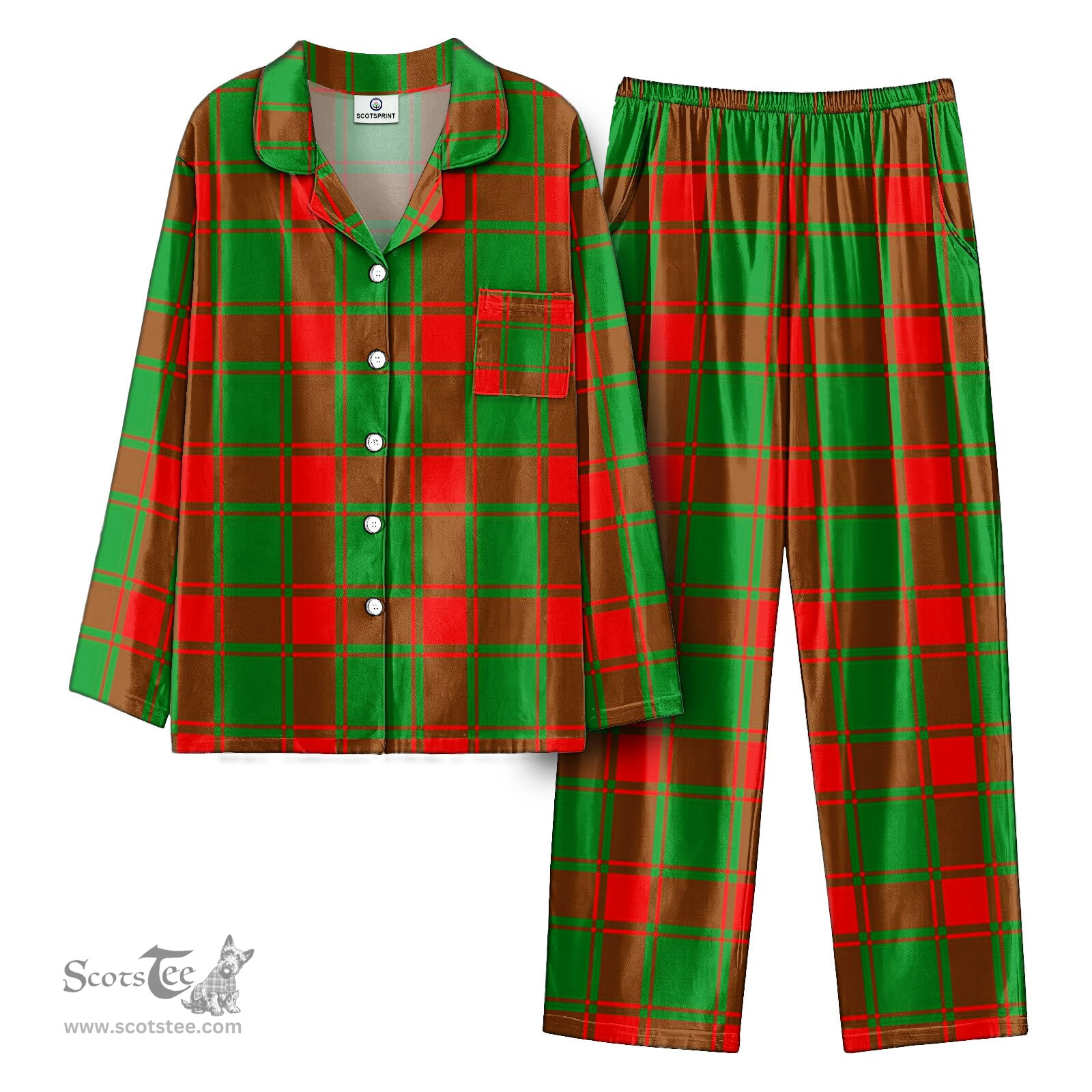 Scottish Middleton Modern Tartan Pajama Set - Tartan Plaid Pajamas Scottish Plaid Tartan Plaid - ScotsTee - scotstee.com