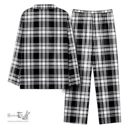 Scottish Menzies Black - White Modern Tartan Pajama Set - Tartan Plaid Pajamas Scottish Plaid Tartan Plaid - ScotsTee - scotstee.com