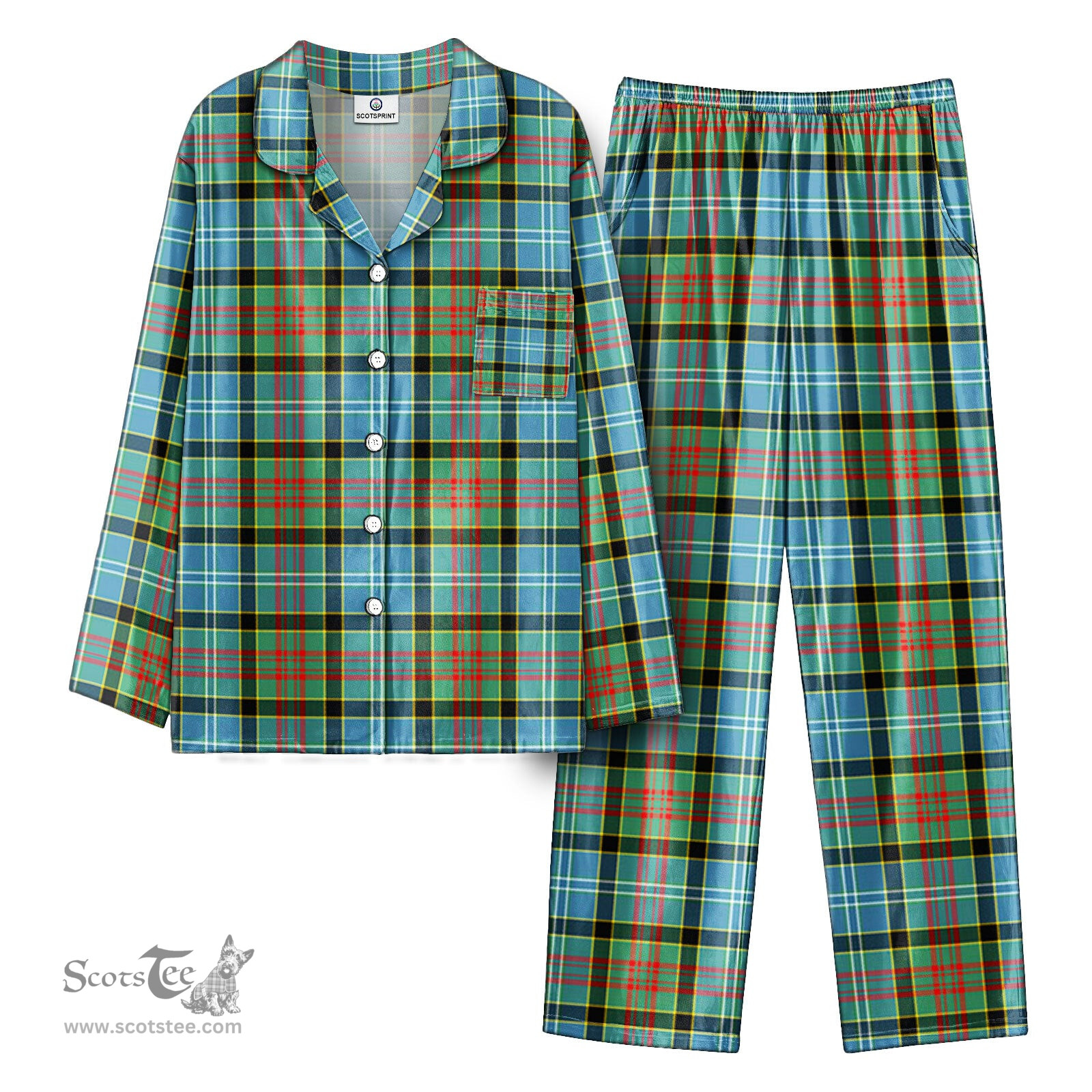 Scottish Porterfield Tartan Pajama Set - Tartan Plaid Pajamas Scottish Plaid Tartan Plaid - ScotsTee - scotstee.com