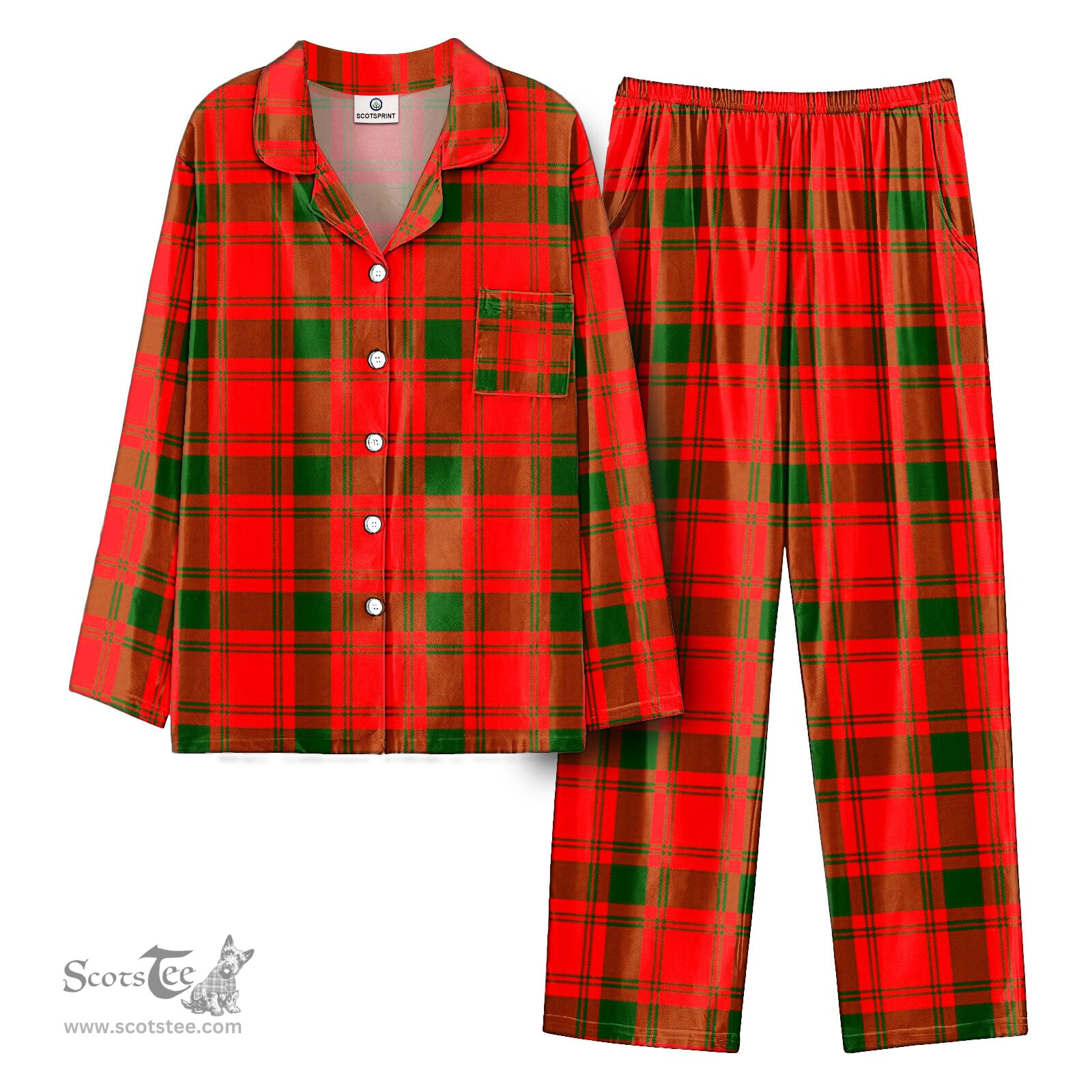 Scottish McQuarrie Tartan Pajama Set - Tartan Plaid Pajamas Scottish Plaid Tartan Plaid - ScotsTee - scotstee.com