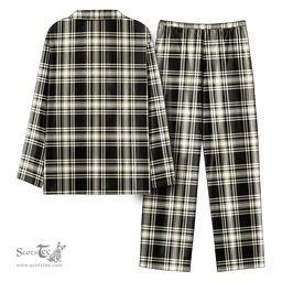 Scottish Menzies Black - White Ancient Tartan Pajama Set - Tartan Plaid Pajamas Scottish Plaid Tartan Plaid - ScotsTee - scotstee.com