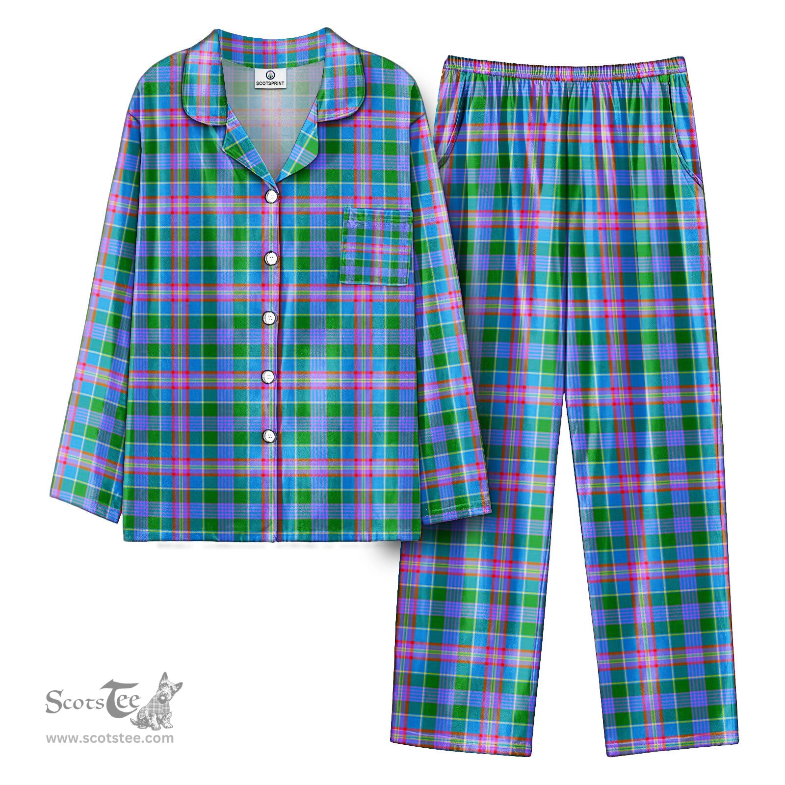 Scottish Ralston Tartan Pajama Set - Tartan Plaid Pajamas Scottish Plaid Tartan Plaid - ScotsTee - scotstee.com