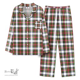 Scottish Stewart Dress Modern Tartan Pajama Set - Tartan Plaid Pajamas Scottish Plaid Tartan Plaid - ScotsTee - scotstee.com