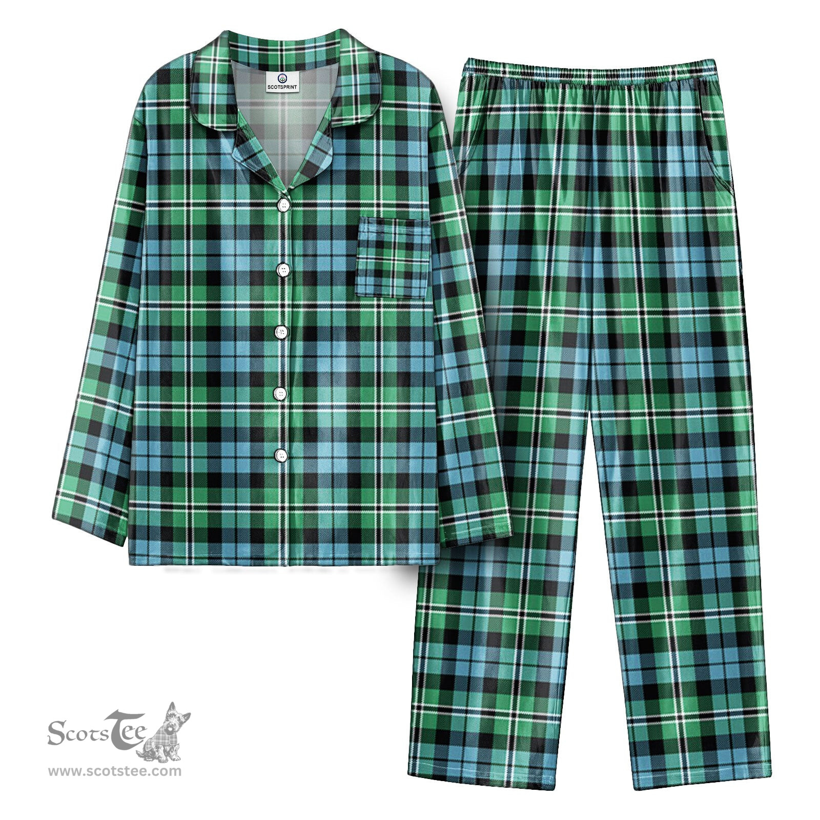 Scottish Melville Tartan Pajama Set - Tartan Plaid Pajamas Scottish Plaid Tartan Plaid - ScotsTee - scotstee.com