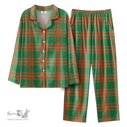 Scottish Menzies Green Ancient Tartan Pajama Set - Tartan Plaid Pajamas Scottish Plaid Tartan Plaid - ScotsTee - scotstee.com