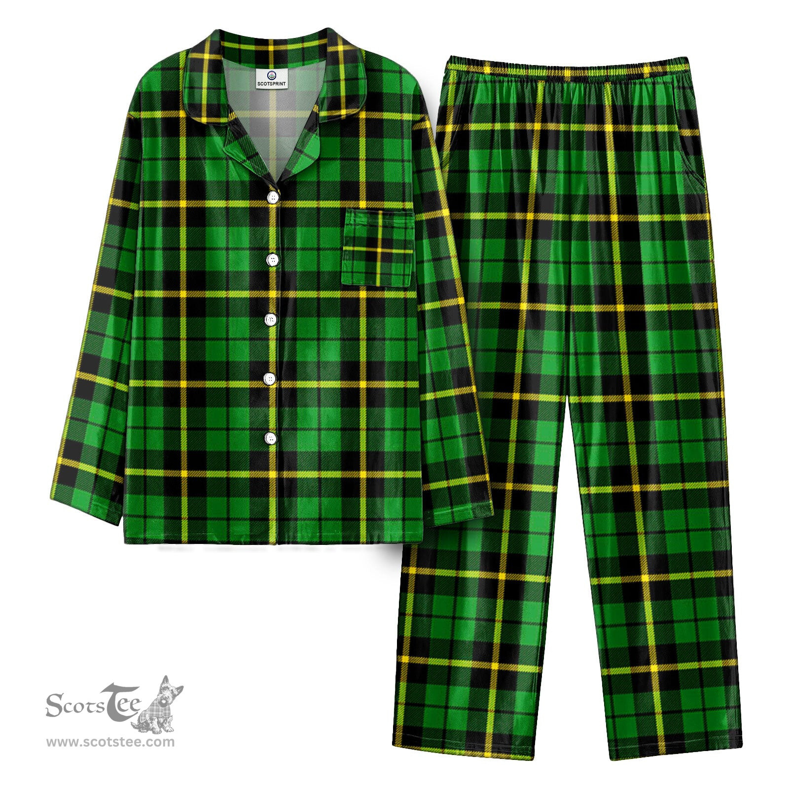 Scottish Wallace Hunting Modern Tartan Pajama Set - Tartan Plaid Pajamas Scottish Plaid Tartan Plaid - ScotsTee - scotstee.com