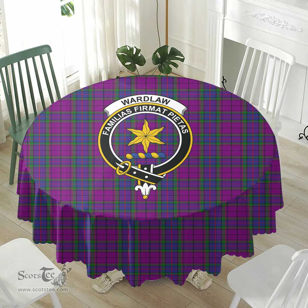 Scottish Wardlaw Modern Crest Tartan Plaid Round Tablecloth Tartan Home Decor Scottish Plaid Tartan Plaid - ScotsTee - scotstee.com