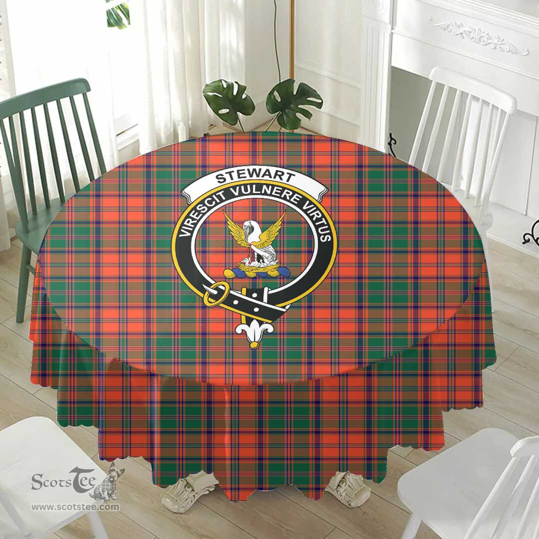 Scottish Stewart of Appin Ancient Crest Tartan Plaid Round Tablecloth Tartan Home Decor Scottish Plaid Tartan Plaid - ScotsTee - scotstee.com