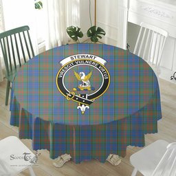 Scottish Stewart of Appin Hunting Ancient Crest Tartan Plaid Round Tablecloth Tartan Home Decor Scottish Plaid Tartan Plaid - ScotsTee - scotstee.com