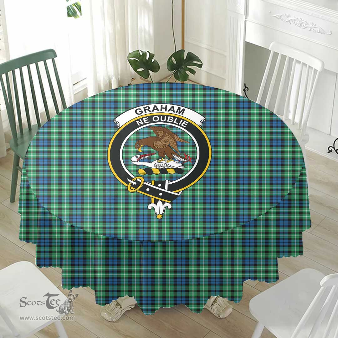 Scottish Graham of Montrose Ancient Crest Tartan Plaid Round Tablecloth Tartan Home Decor Scottish Plaid Tartan Plaid - ScotsTee - scotstee.com