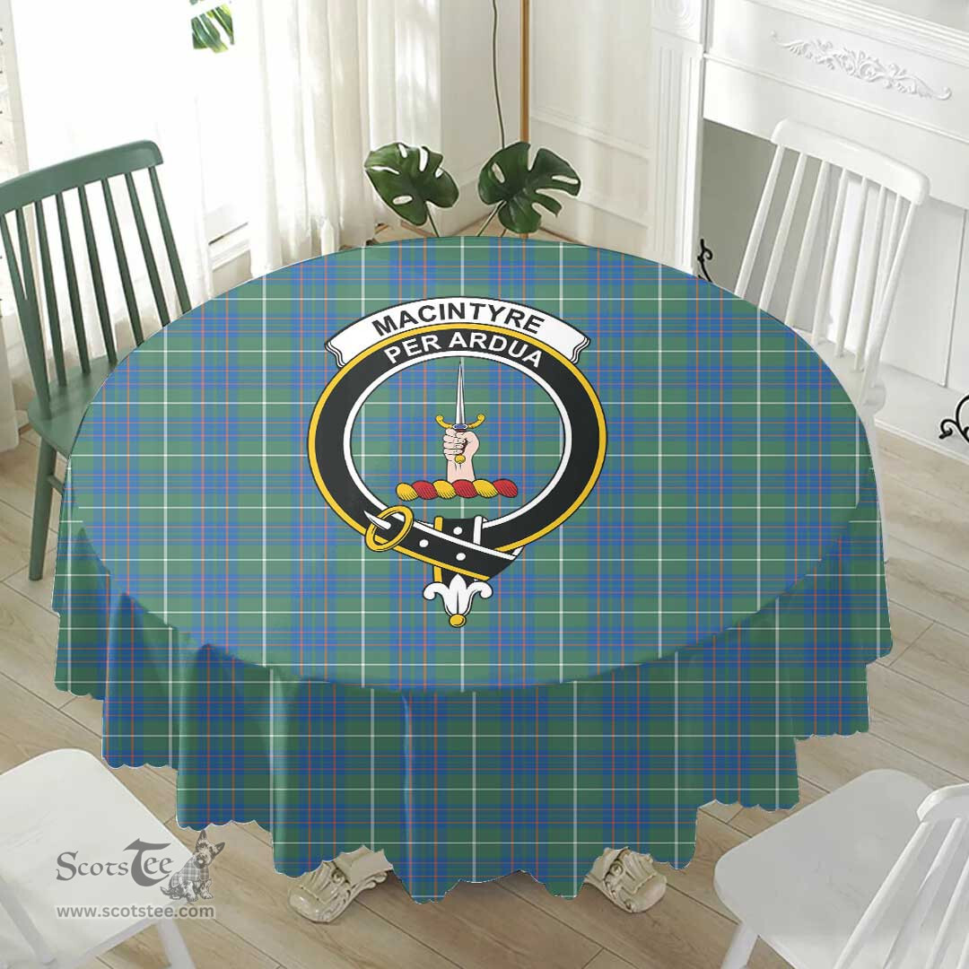 Scottish MacIntyre Hunting Ancient Crest Tartan Plaid Round Tablecloth Tartan Home Decor Scottish Plaid Tartan Plaid - ScotsTee - scotstee.com