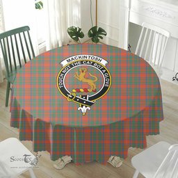 Scottish MacKintosh Ancient Crest Tartan Plaid Round Tablecloth Tartan Home Decor Scottish Plaid Tartan Plaid - ScotsTee - scotstee.com
