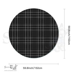 Scottish Robertson Hunting Modern Crest Tartan Plaid Round Tablecloth Tartan Home Decor Scottish Plaid Tartan Plaid - ScotsTee - scotstee.com