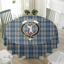 Scottish Napier Modern Crest Tartan Plaid Round Tablecloth Tartan Home Decor Scottish Plaid Tartan Plaid - ScotsTee - scotstee.com