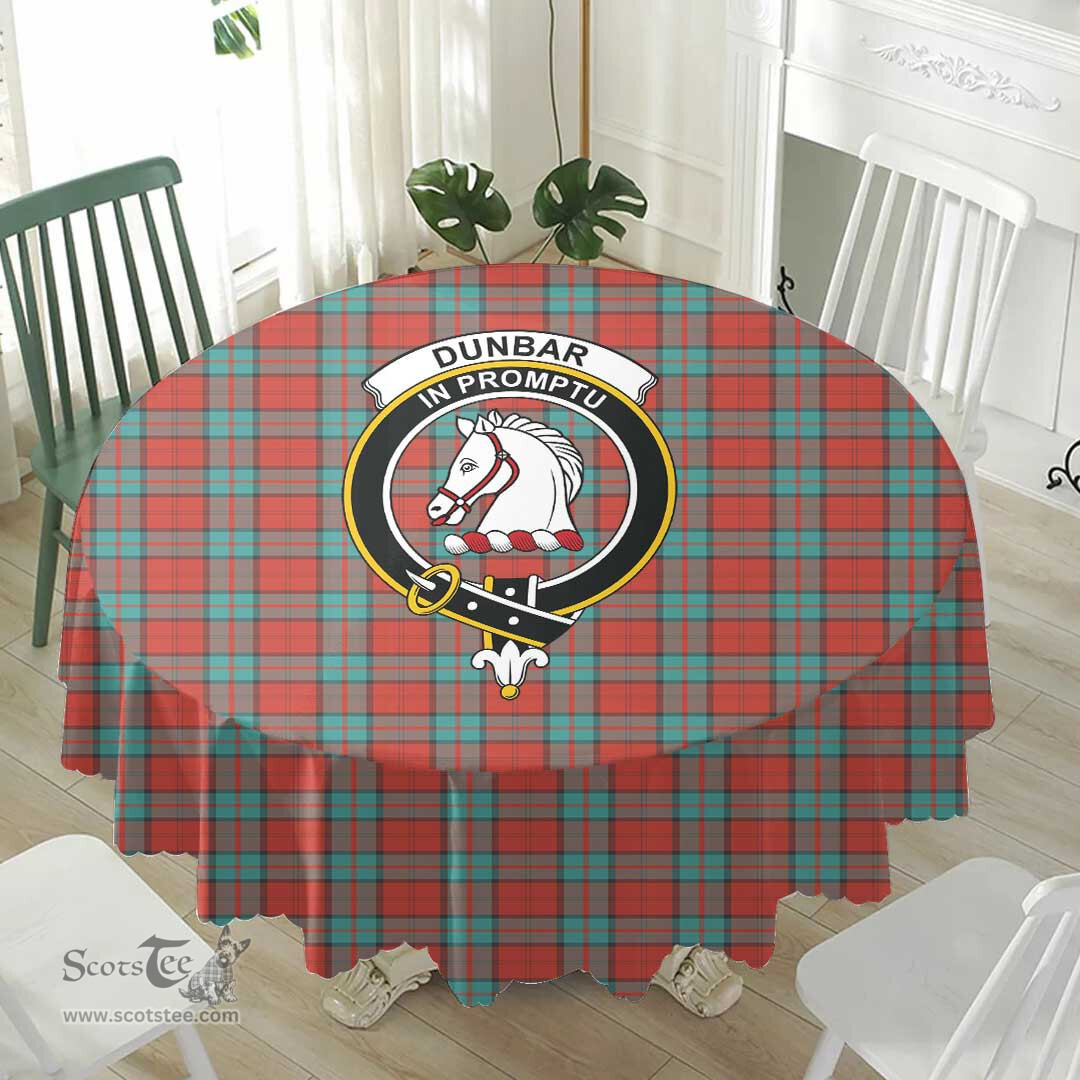 Scottish Dunbar Ancient Crest Tartan Plaid Round Tablecloth Tartan Home Decor Scottish Plaid Tartan Plaid - ScotsTee - scotstee.com