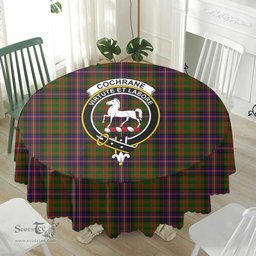 Scottish Cochrane Modern Crest Tartan Plaid Round Tablecloth Tartan Home Decor Scottish Plaid Tartan Plaid - ScotsTee - scotstee.com