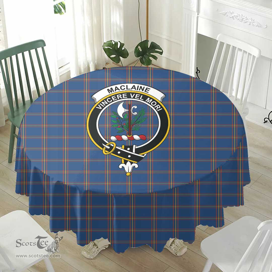 Scottish MacLaine of Loch Buie Hunting Ancient Crest Tartan Plaid Round Tablecloth Tartan Home Decor Scottish Plaid Tartan Plaid - ScotsTee - scotstee.com