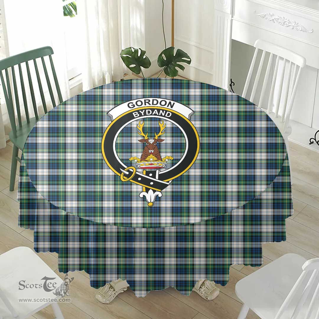 Scottish Gordon Dress Ancient Crest Tartan Plaid Round Tablecloth Tartan Home Decor Scottish Plaid Tartan Plaid - ScotsTee - scotstee.com