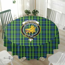 Scottish Campbell of Breadalbane Ancient Crest Tartan Plaid Round Tablecloth Tartan Home Decor Scottish Plaid Tartan Plaid - ScotsTee - scotstee.com