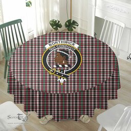 Scottish Borthwick Dress Ancient Crest Tartan Plaid Round Tablecloth Tartan Home Decor Scottish Plaid Tartan Plaid - ScotsTee - scotstee.com