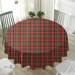 Scottish Stewart Royal Modern Home Decor - Full Plaid Tartan Tablecloth Scottish Plaid Tartan Plaid - ScotsTee - scotstee.com