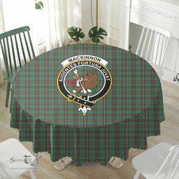 Scottish MacKinnon Hunting Ancient Crest Tartan Plaid Round Tablecloth Tartan Home Decor Scottish Plaid Tartan Plaid - ScotsTee - scotstee.com