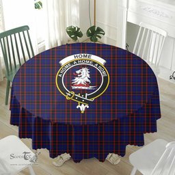 Scottish Home Modern Crest Tartan Plaid Round Tablecloth Tartan Home Decor Scottish Plaid Tartan Plaid - ScotsTee - scotstee.com