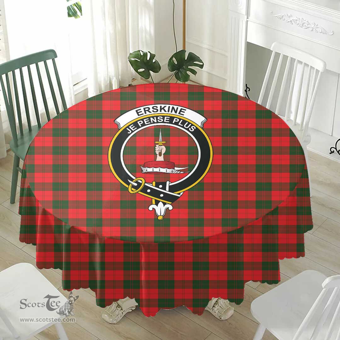 Scottish Erskine Modern Crest Tartan Plaid Round Tablecloth Tartan Home Decor Scottish Plaid Tartan Plaid - ScotsTee - scotstee.com