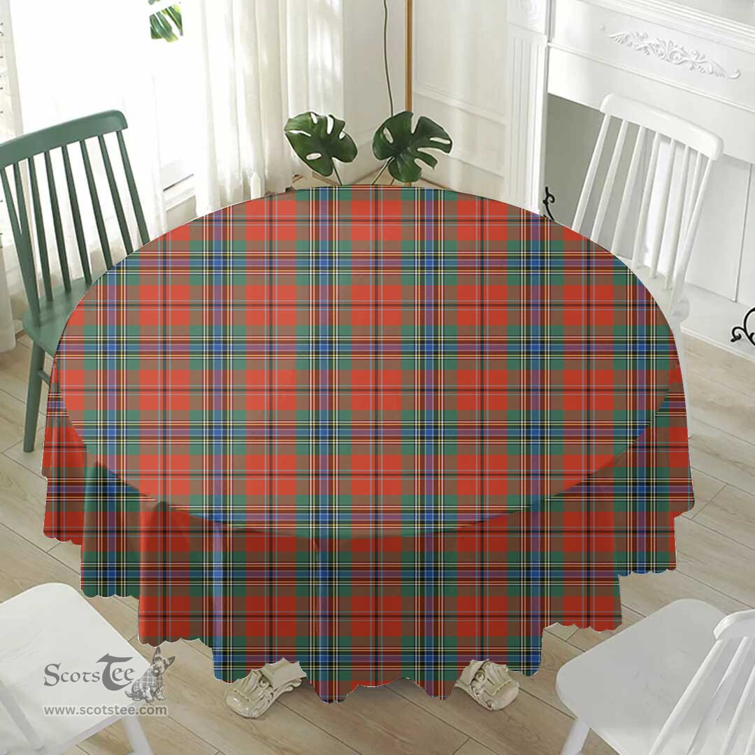 Scottish MacLean of Duart Ancient Home Decor - Full Plaid Tartan Tablecloth Scottish Plaid Tartan Plaid - ScotsTee - scotstee.com