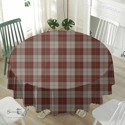 Scottish Cunningham Burgundy Dancers Home Decor - Full Plaid Tartan Tablecloth Scottish Plaid Tartan Plaid - ScotsTee - scotstee.com