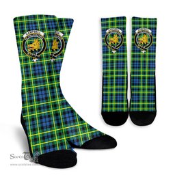 Scottish Campbell of Breadalbane Ancient Crest Tartan Plaid Crew Socks - Scottish Clans Crest Socks Scottish Plaid Tartan Plaid - ScotsTee - scotstee.com
