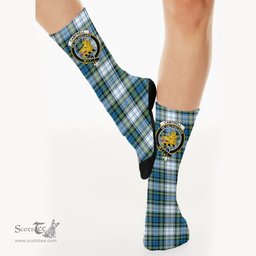 Scottish Campbell Dress Ancient Crest Tartan Plaid Crew Socks - Scottish Clans Crest Socks Scottish Plaid Tartan Plaid - ScotsTee - scotstee.com