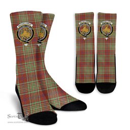 Scottish MacGillivray Hunting Ancient Crest Tartan Plaid Crew Socks - Scottish Clans Crest Socks Scottish Plaid Tartan Plaid - ScotsTee - scotstee.com