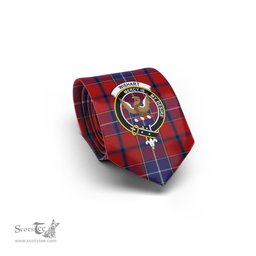 Scottish Wishart Dress Tartan Tie with Family Crest Tartan Plaid NeckTie Scottish Plaid Tartan Plaid - ScotsTee - scotstee.com